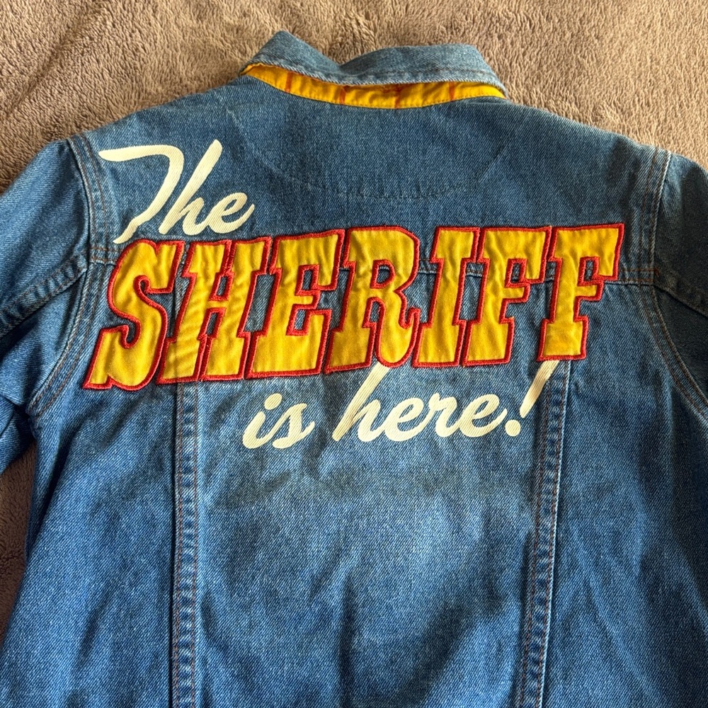 Disney Pixar Toy Story Woody denim jacket. size5-6 - Picture 12 of 12
